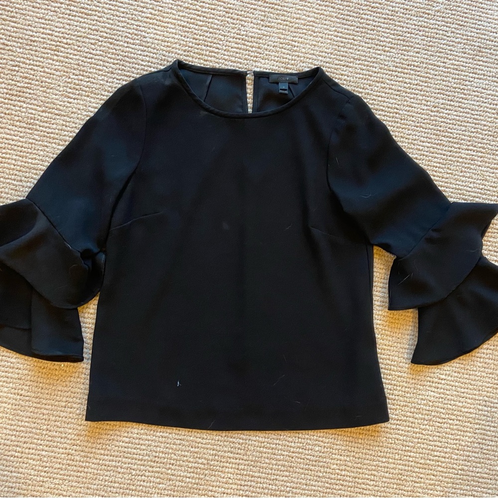 J.Crew Trumpet Sleeve Blouse